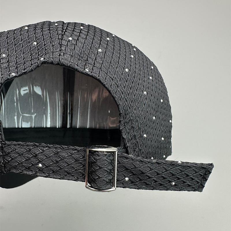 Cappellino da Baseball Elegante Versatile da Donna con Strass Glitterati, Cappellino Parasole per lo Sport
