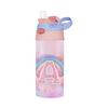 360ML Einhorn Kinder Wasserflasche Edelstahl Thermosflasche für Kinder Vakuumflaschen Thermobecher Kinderbecher mit Strohhalm