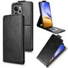 For Realme 14 5G Stand Case Magnetic Clasp Vertical Flip Leather Phone Cover with Card Holder