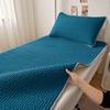 Thickened Ice Silk Cool Bed Sheet & Latex Mattress Topper for Summer