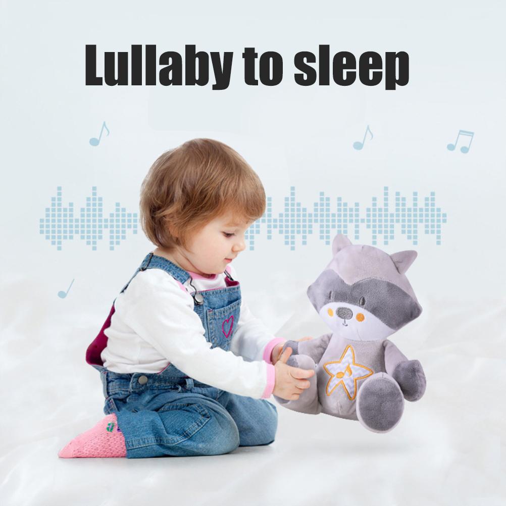 Soother Plush Night Light with Sound Plush Toy Baby Sound Machine Toy Baby Nursery Soother Gifts for Infants