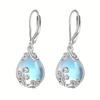 Boucles d'oreilles élégantes Goutte d'eau Lune Vague: Bijoux de Mode de Luxe Européens & Américains