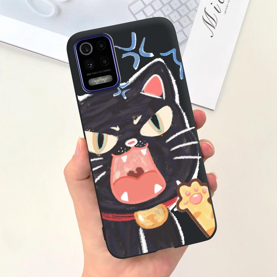For LG K52 Q52 2020 Phone Case Soft Matte Silicone Capa For LGK52 LGQ52 2020 Funda Goothic Style Cartoon Back Cover Cute Pattern