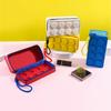 Creative Building Block Shaped Handbag Pen Storage Bag With Rope Portable Stationery Organizer Pencil Case Sundries Organizer
