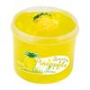 70ml Kristallklarer Schleim mit Wassermelone Pfirsich Avocado Ananas Anhängern - Nicht klebrige weiche Gelee-Knete für Party Weihnachtsgeschenk