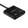 startech usb c to displayport adapter power delivery - 8k 30hz - hbr3 noir noir noir
