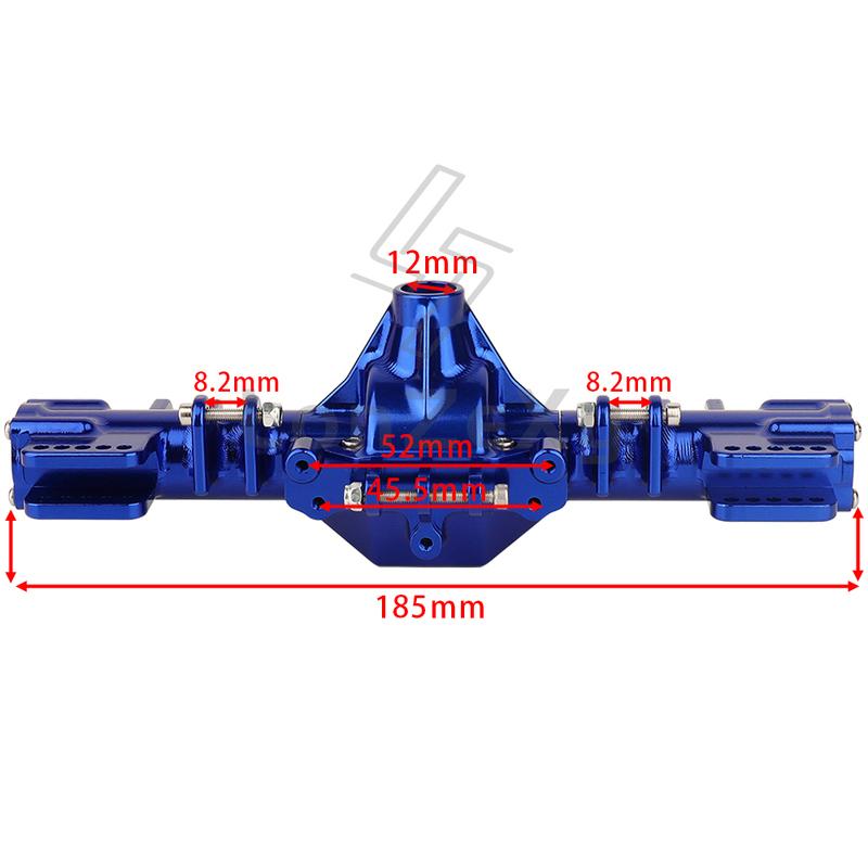 Metal Axle Housing Sleeve Steering Knuckle Links Mid Gearbox Gear Base CVD for RC Car 1/8 Losi LMT Monster Truck Upgrade Parts