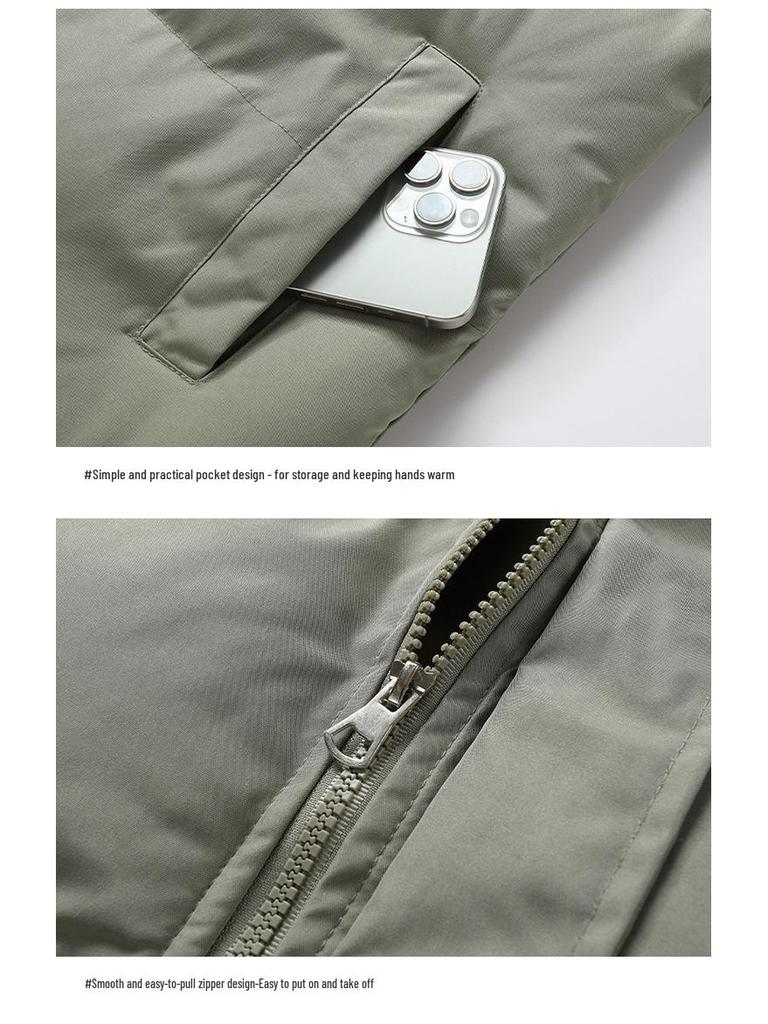 Men's Loose Hooded Puffer Jacket - Winter Hong Kong Style, Plus Size