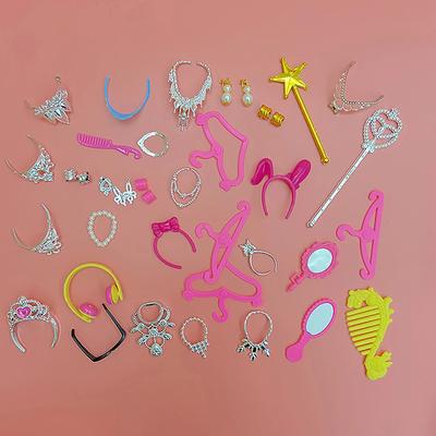 20Pcs Universal Ohrringe Armbänder Krone Für 1/6 Puppe Zubehör Set Girl'S Puppe Schmuck Diy Dekoration Spielzeug