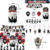 Skibidi Toilet Party Decoration Set Fun And Colorful Birthday Balloons Flags And Cake Toppers