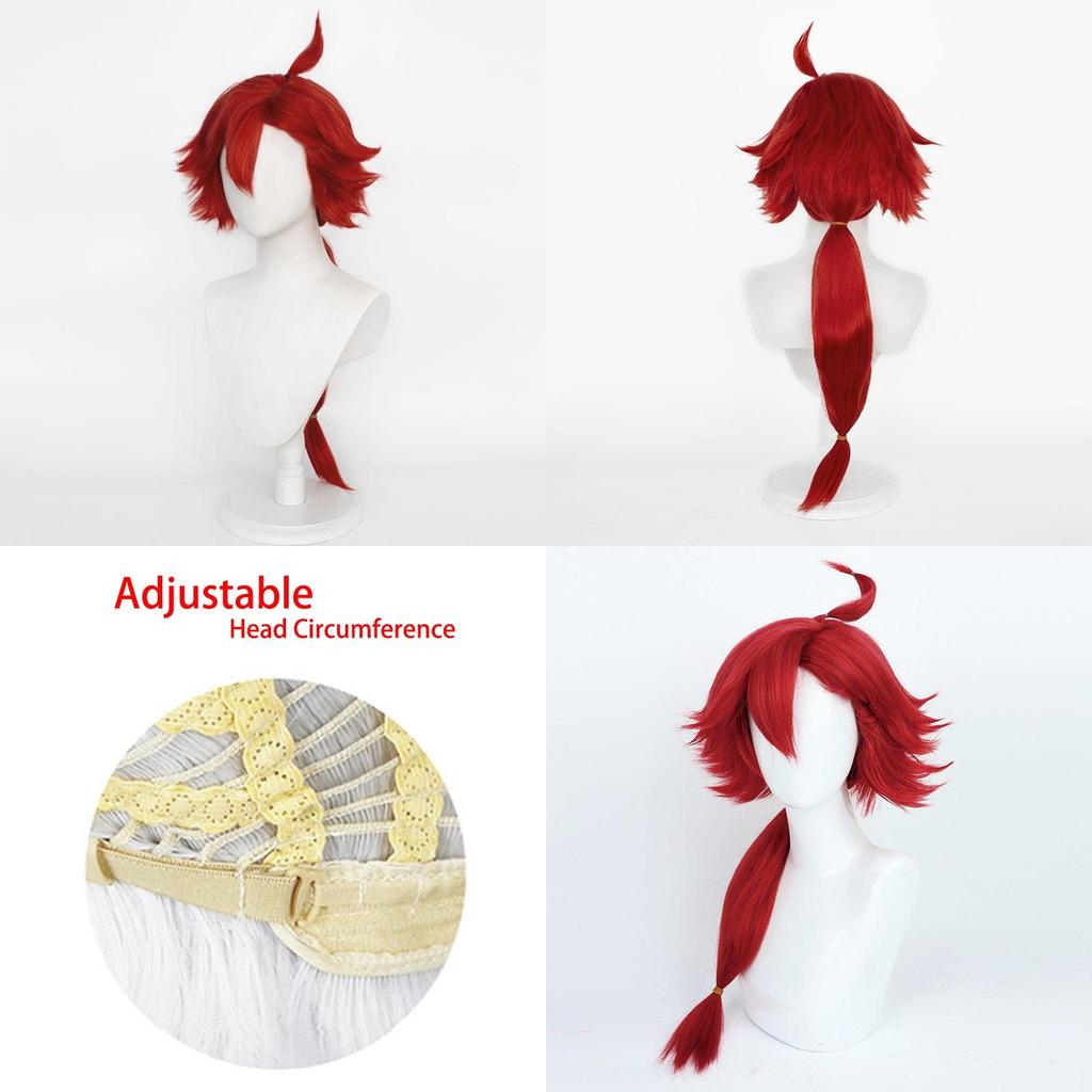 Gundam Suletta-mercury Wig Heat-resistant Synthetic Silk Fiber Cosplay Hairpiece