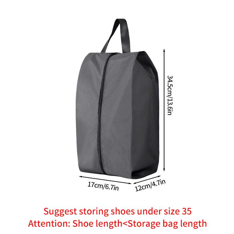 Portable Shoe Storage Bags Travel Shoe Cover Pouch Waterproof Pocket Unisex Zipper Organizer Bag Moistureproof Shoe Storage Pack