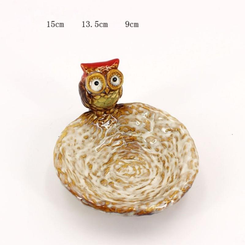 Creative Ceramic Soap Box For Bathroom Home Use Draining European Style Bathroom Soap Dishes Foyer Key Storage Ornament ZE660