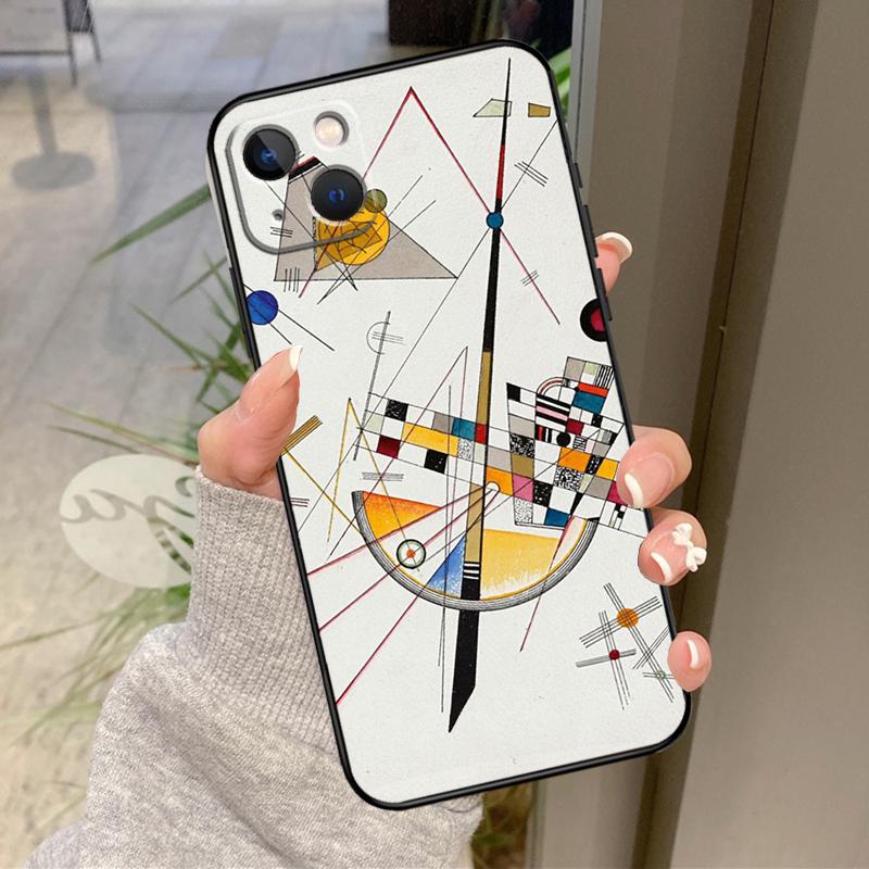 

Wassily Kandinsky Abstract Case For iPhone 16 Pro Max 15 14 12 11 13 17 Pro Max Plus 12 13 Mini 16e 17 Air Back Cover iPhone 16Pro MAX