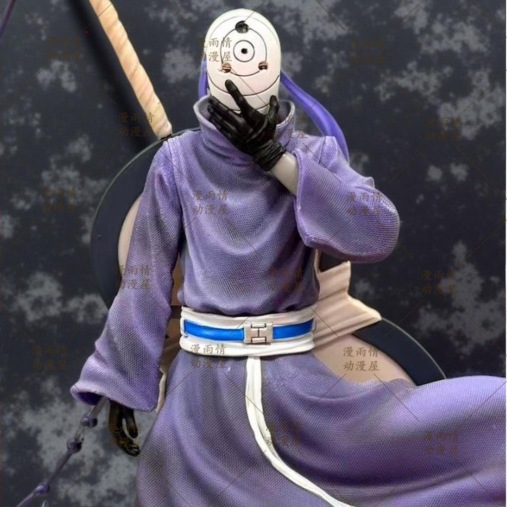 36Cm Anime Naruto Figure Uchiha Obito Figures Two Heads Statue Pvc Model Doll Collection Desk Decoration Kids Toy Birthday Gifts