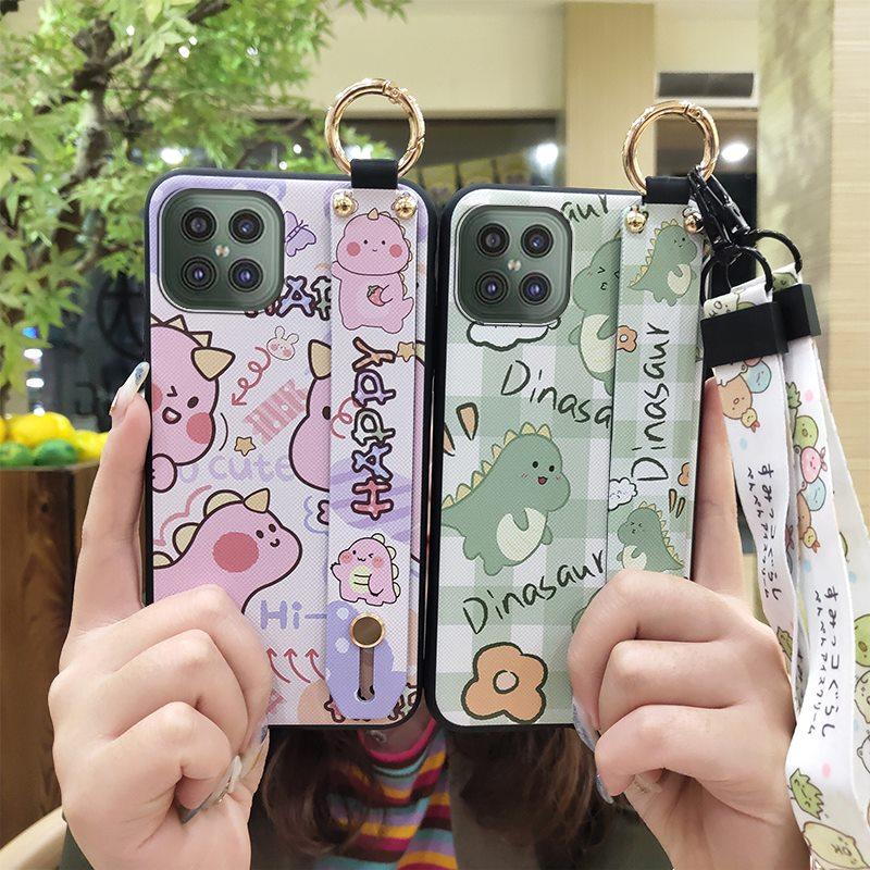 Dirt-resistant Waterproof Phone Case For Cubot C30 Wristband Cute Kickstand Phone Holder Wrist Strap Protective Durable