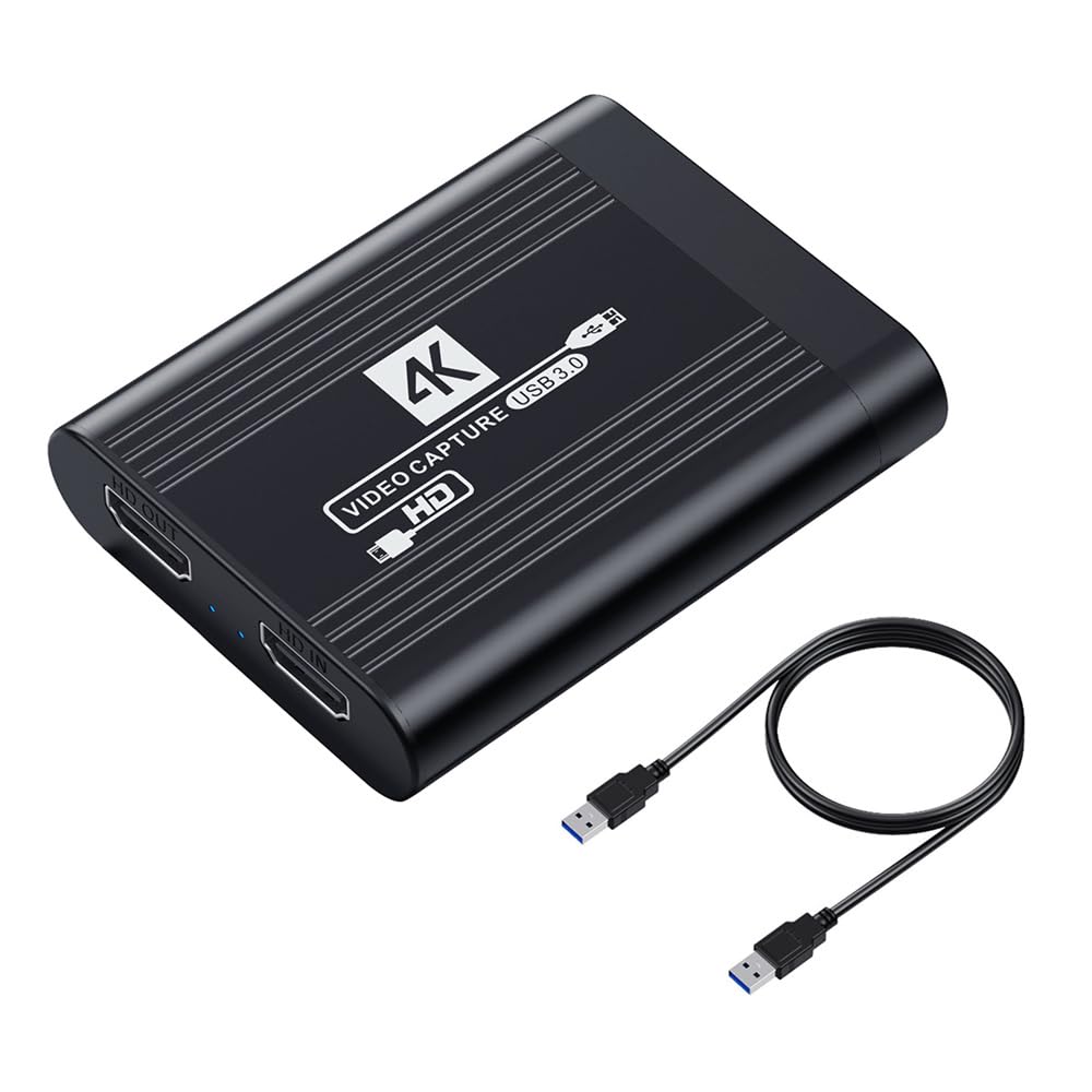NFHK HDMI Capture Card 4K Video Live Streaming USB Data Camera Game Set-Top Box Recording Computer DVD