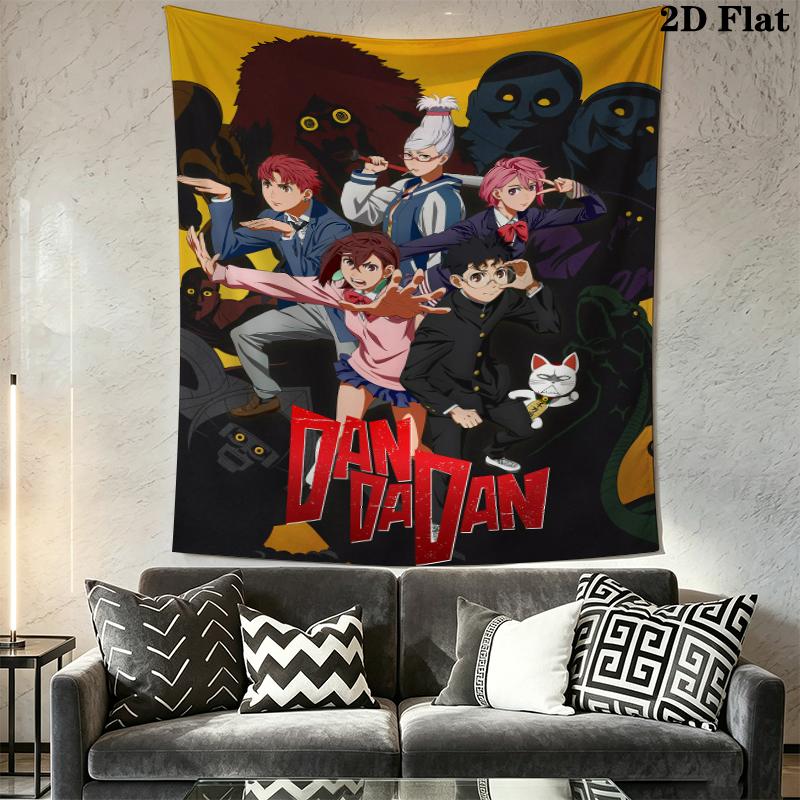 Dandadan ANIME Arazzo da Parete Appeso Estetico Coperta in Tessuto Stampato Arazzi Decorativi per Camera da Letto Soggiorno Arredamento per la Casa