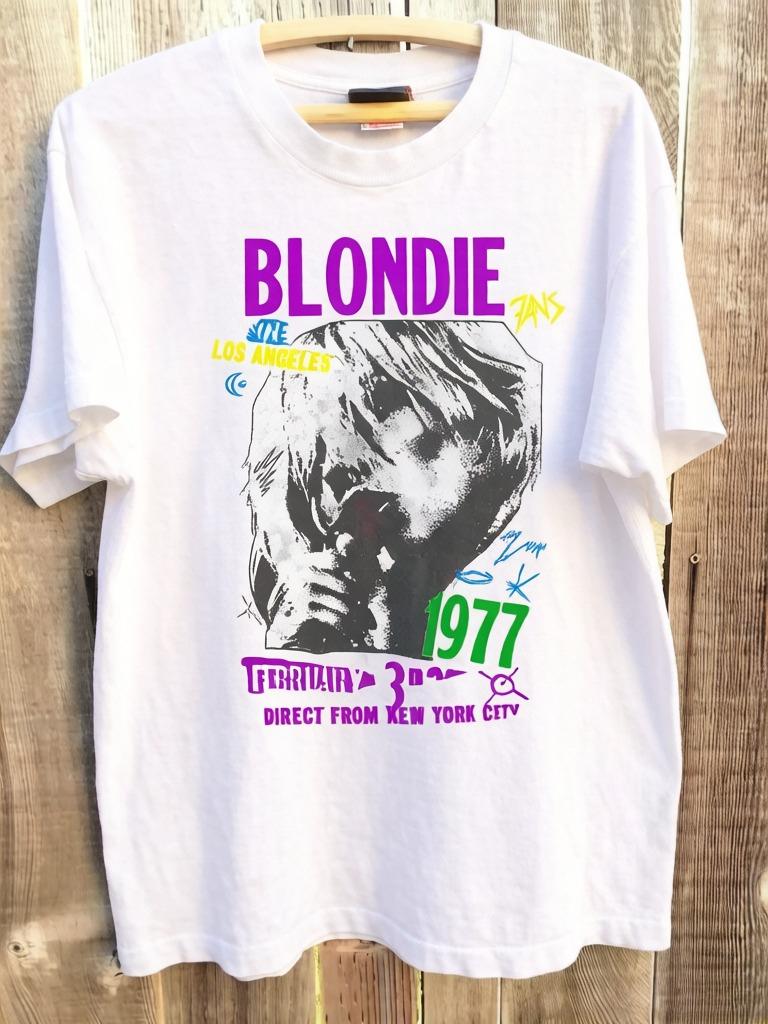 

Ruck Band Blondie Tour 1977 Retro Poster Print TShirt Unisex Women Cotton Fashion Summer New Tees Streetwear XL