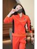 Popular Women's Spring & Autumn Tracksuit Set: Fashionable Hoodie & Wide-Leg Pants for Middle-Aged Mothers – 2025 Collection