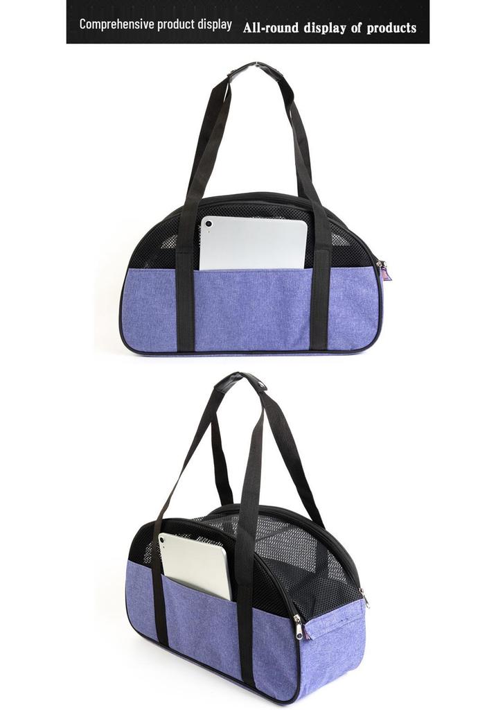 Breathable Mesh Pet Carrier Bag for Dogs, Cats, and Rabbits