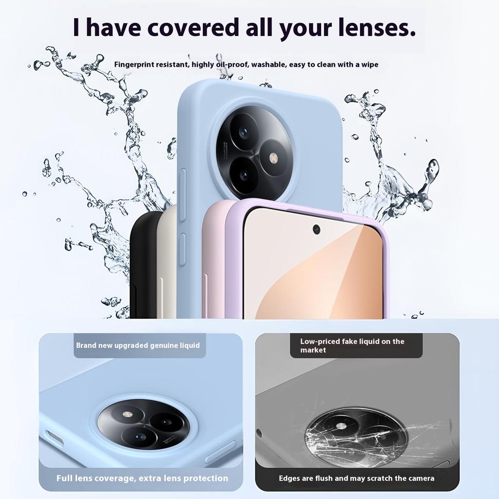 For Xiaomi Redmi K80 Ultra 5G Case Skin-Friendly Liquid Silicone+PC Phone Cover