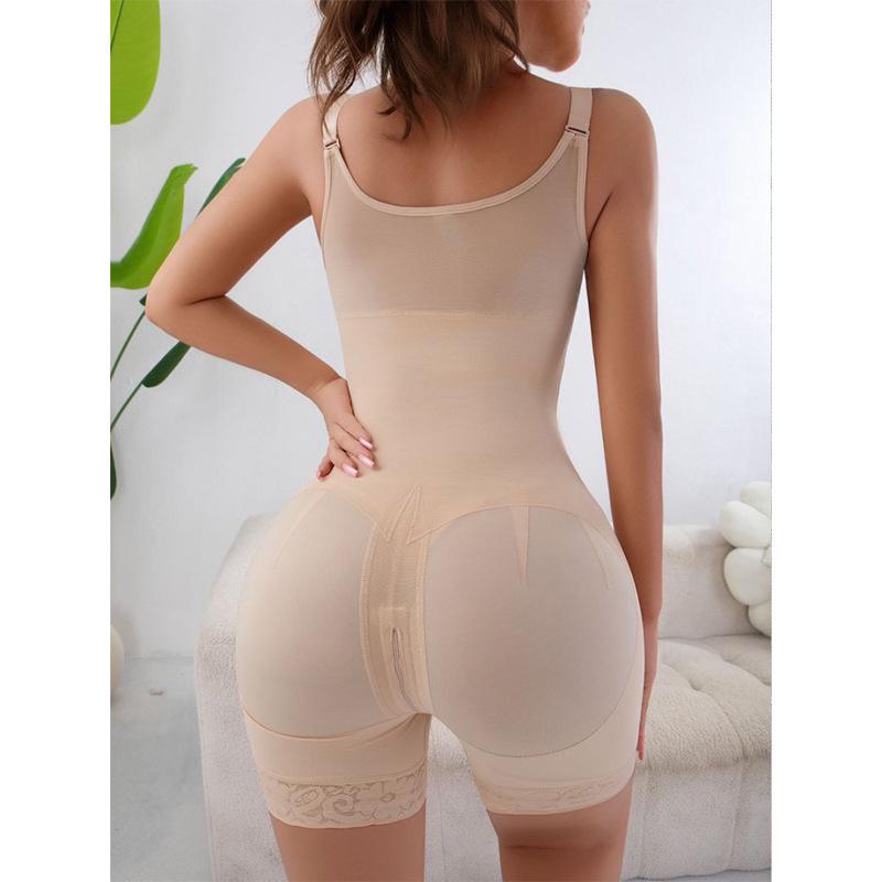 Damskie body wyszczuplające talię i podnoszące biodra w dużych rozmiarach z zamkiem błyskawicznym