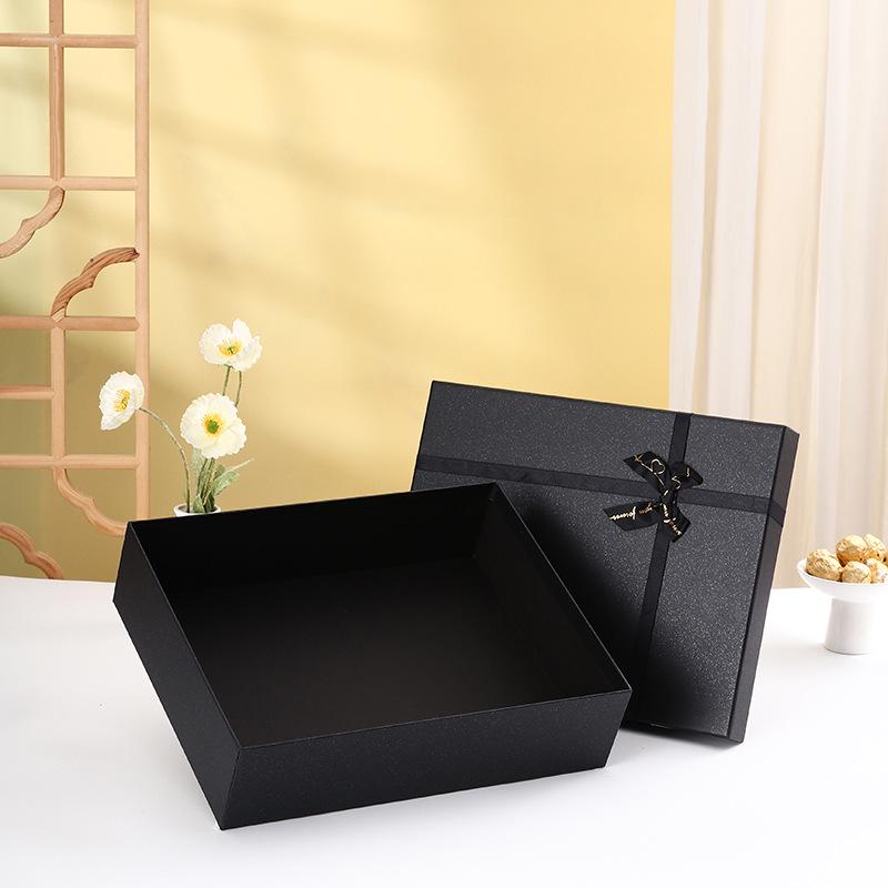 In-Stock Large Red Lid Christmas Gift Box Set with Tote Bag