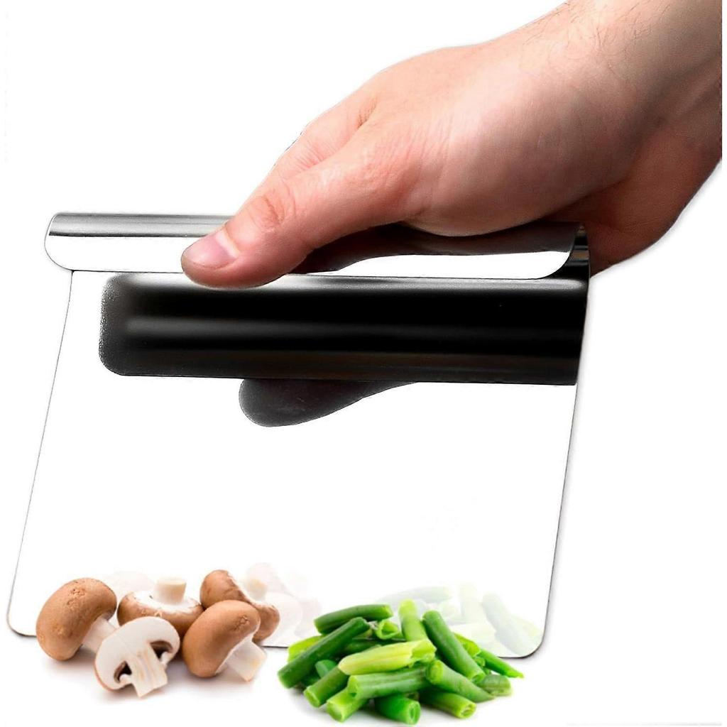 14 X 12 Cm Multifunctional Stainless Steel Kitchen Utensils - Vegetable Picker, Stainless Steel Kitchen Utensils, Vegetable Scraper and Dough Scraper