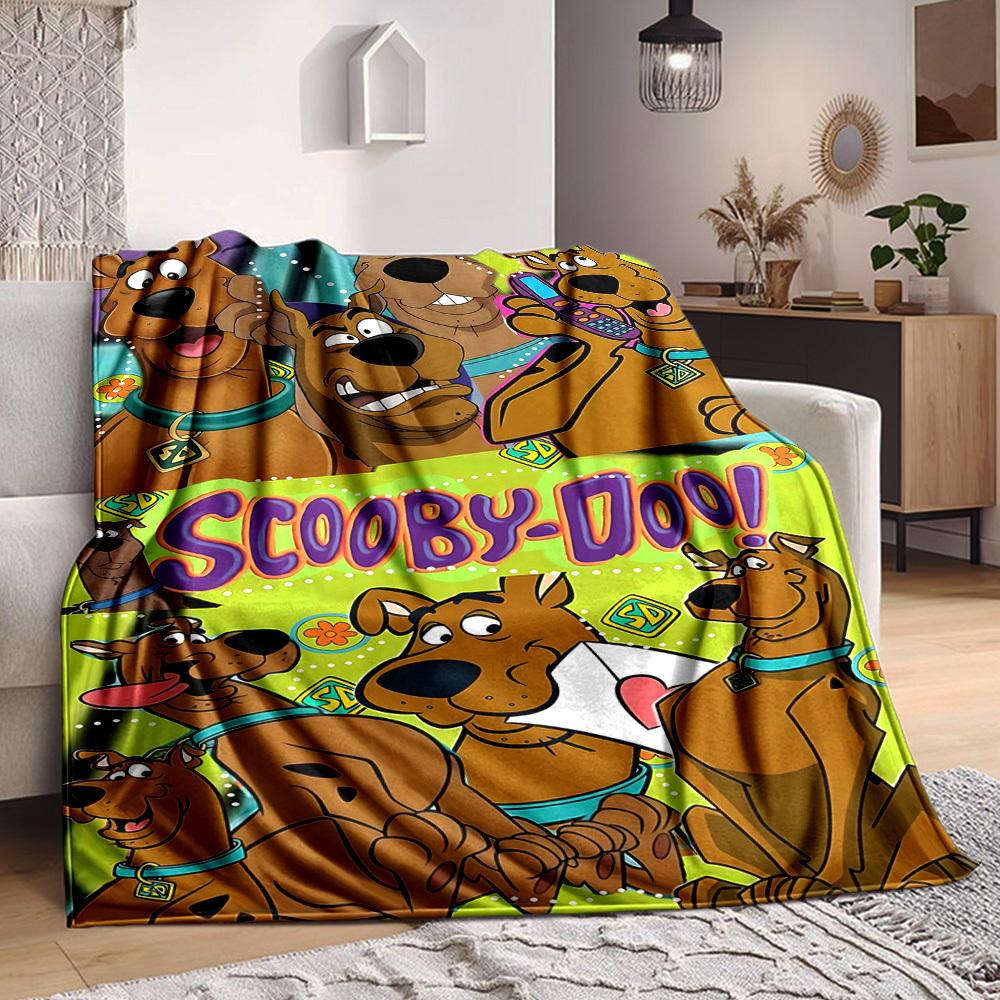 1pz Coperta Plaid Scooby Doo Leggera Morbida Calda Coperta per Tutte le Stagioni per Divano, Letto, Viaggio,L1029016