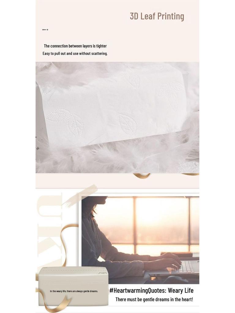 Large 4-Ply Facial Tissues - 424 Sheets, Thick & Soft for Household Use
