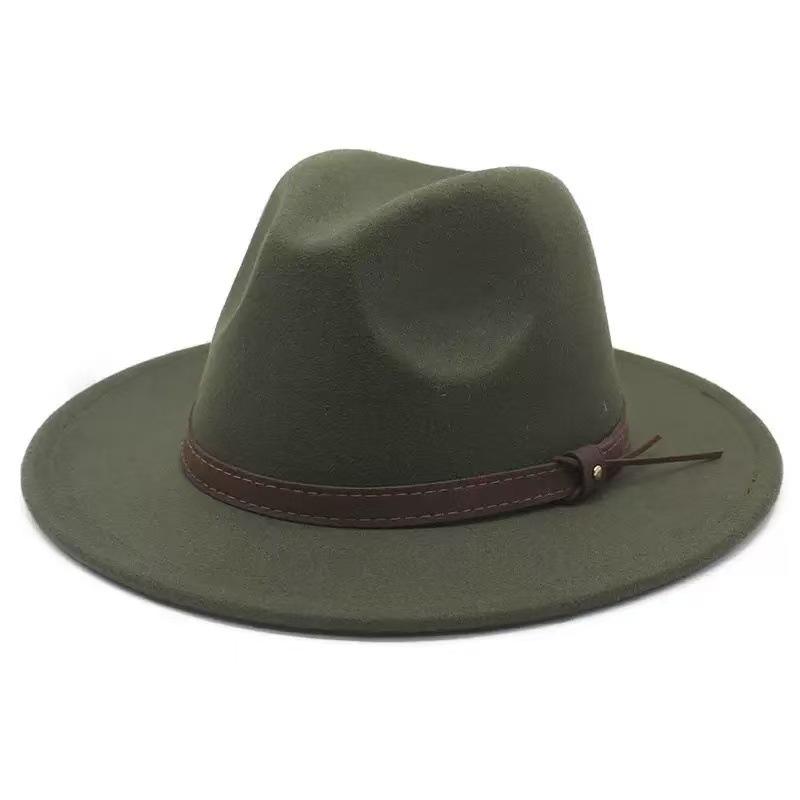 Popular European and American Cotton Retro Fedora Hat Men's and Women's British Style Jazz Hat Ethnic Top Hat