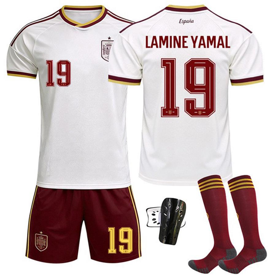 2627 US, Canada and Mexico World Cup Spain Away No. 19 Yamal Jersey 17 Williams Football Jersey Suit Men's