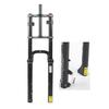 HIMALO 26 Zoll Fat Tire Schnee-Fahrradgabel 34mm Übergröße 135mm Ausfallende Luftfederung mit einstellbarer Dämpfung Fahrradzubehör