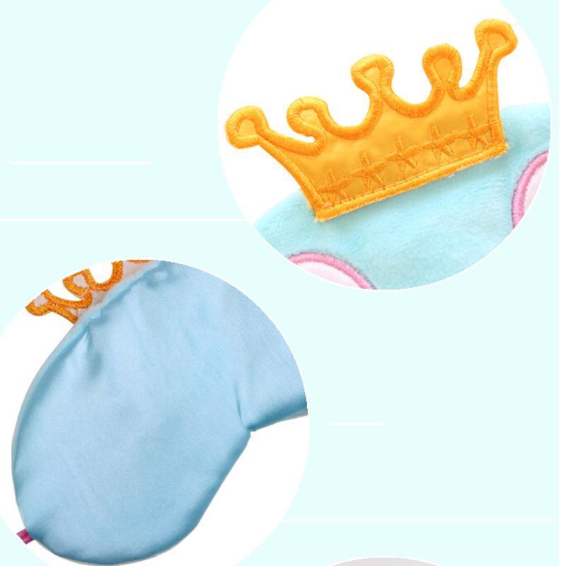 Cute Crown Long Eyelashes Sleeping Beauty Cartoon Shading Eye Mask Breathable Sleeping Eye Mask