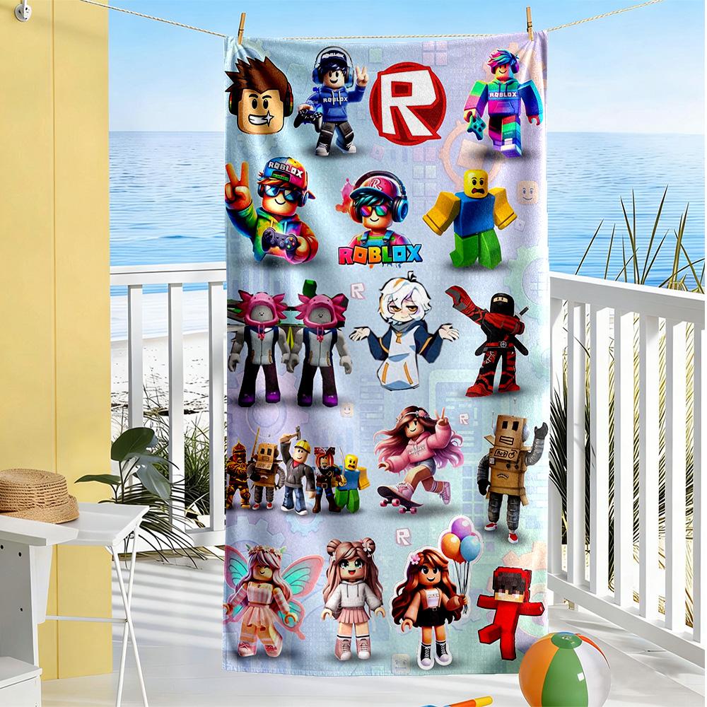 Roblox Ručník na pláž Rychleschnoucí Měkký Mikrovlákno Pohodlný Lehký