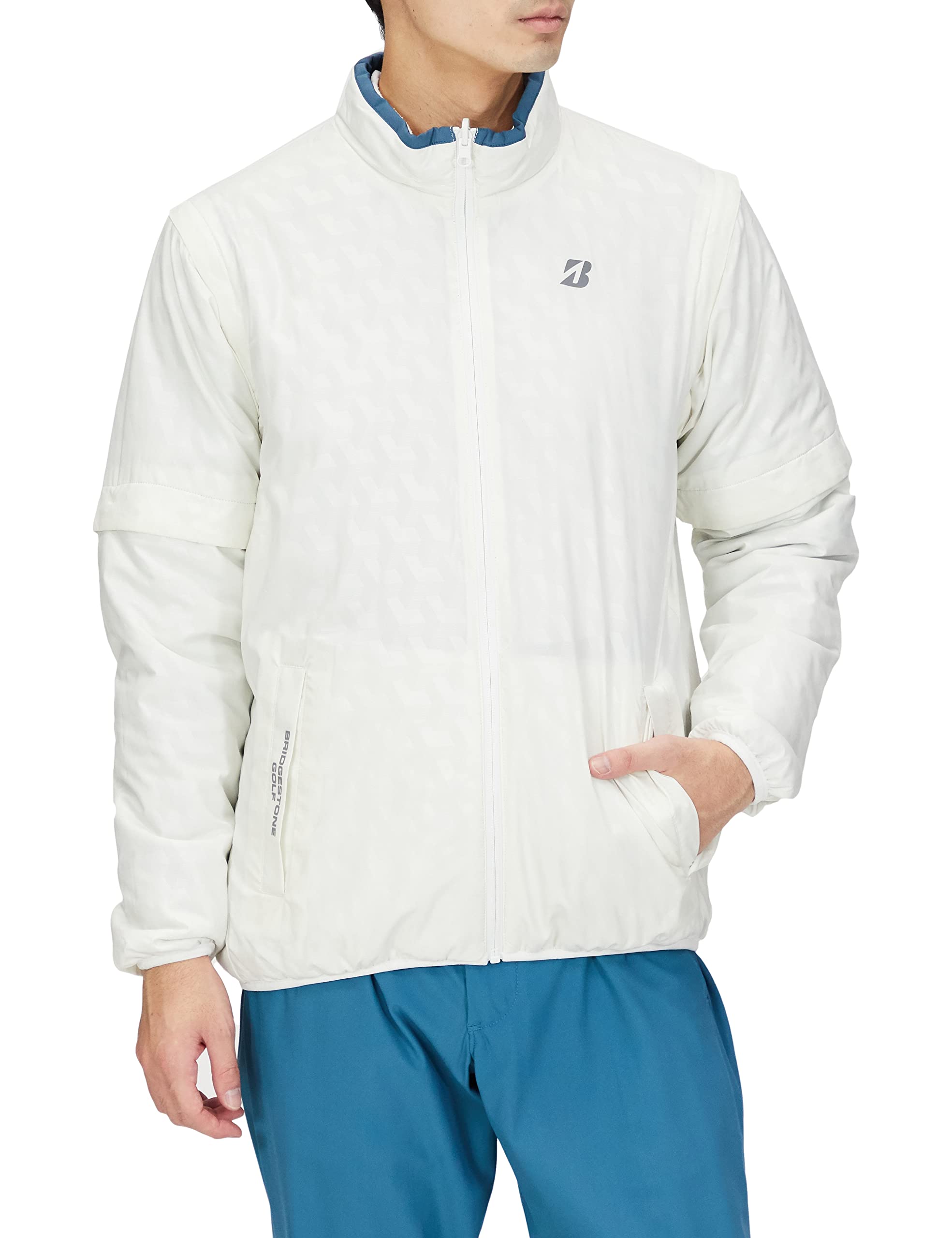

Bridgestone Golf Men s Off-White Golf Blouson, Size M