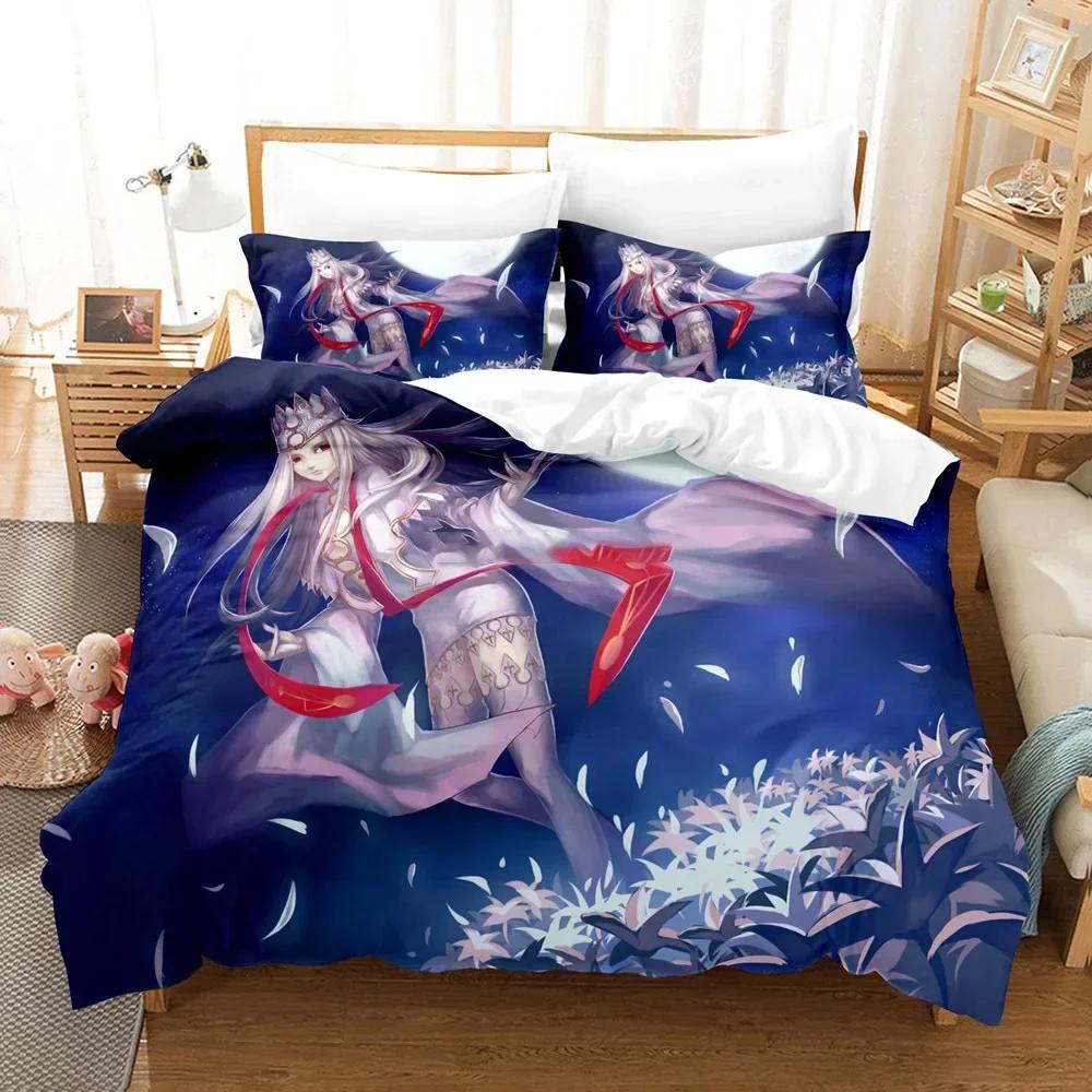 Luxury New 3D Print Anime Fate Nero Bedding Set Saber Duvet Cover Bedroom Comforter Covers Single Twin King Size Quilt Cover