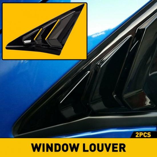 For Honda Civic 2016- Side Air Vent Louver Window Glossy Black ABS Cover