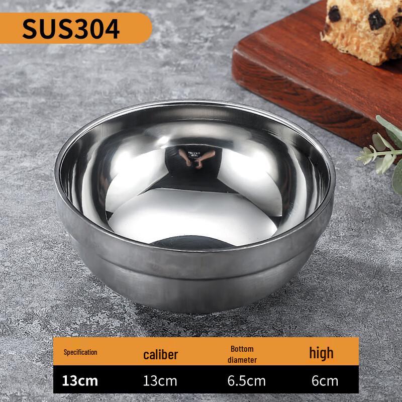 LIJIA 304 Stainless Steel Double-Layer Insulated Bowl