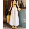Women's High Waist Floral Lantern Skirt Pants - Summer Casual Wide-Leg Design