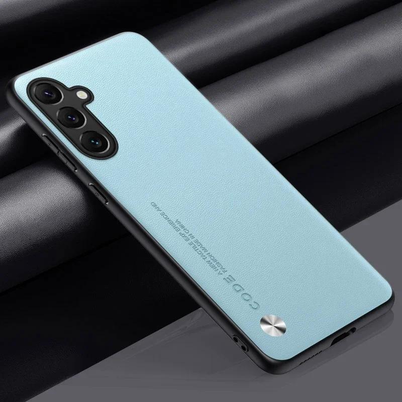 Husă de telefon din piele Sle de afaceri de lux pentru Samsung Galaxy S25FE A57/37/27/17/07 A56/36/26/16/06 A55/35/25/15/05S Cover de protecție