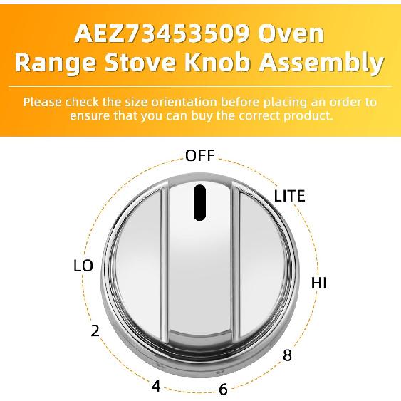 AMI PARTS (5 Pack) AEZ73453509 Oven Range Stove Knobs Fit for LG Stove Knob LRG3095ST LRG3091ST LDG3036ST LRG3194ST, Replaces 2347547 AEZ72909008