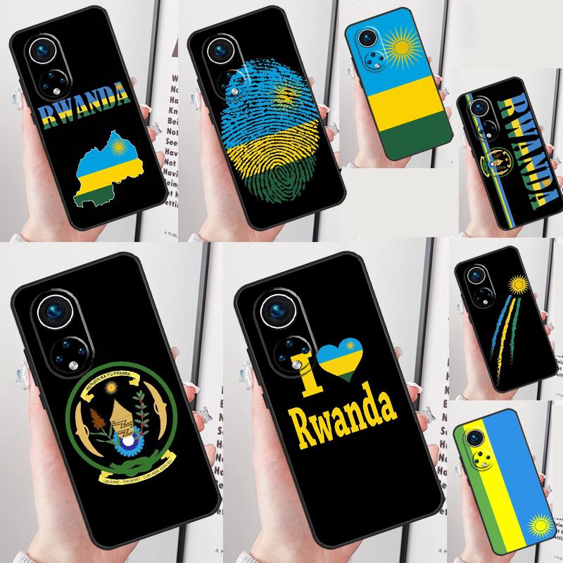 Rwanda Flag Coat Of Arms Case For Honor Magic 7 Pro 5 6 Lite Honor 200 Pro 50 70 90 X8b X9a X8a X8 X9 X9c X9b Cover