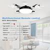 Hanging Drone Fan Light E26 E27 Socket Fan with LED Light Remote Control Dimming Silent Drone Shape Ceiling Fan Lamp for Bedroom
