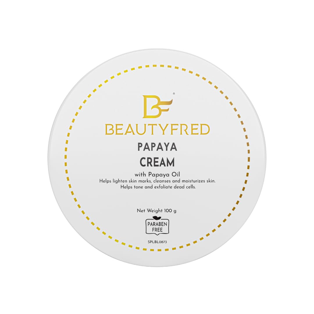 BEAUTYFRED Папайя Крем Осветляющий Крем для Лица & Эксфолиатор для Сияния Кожи & Сухой Кожи 100 г