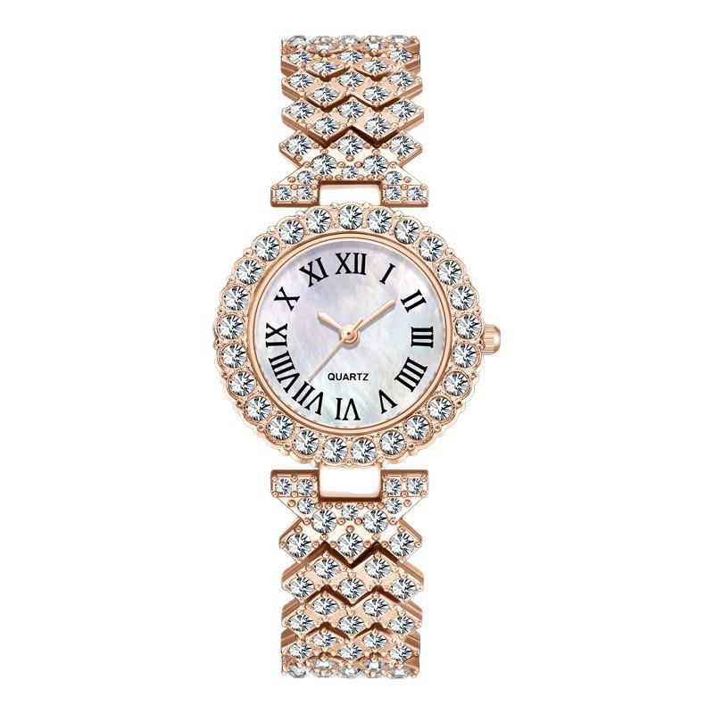 Fashion Roman Diamond Women's Watch Women's Watch Quartz Watch Bracelet Women's Watch