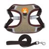 Reflective Dog Cat Harness Vest with Leash Breathable Mesh Padding Adjustable No Pull Pet Vest for Small Medium Dogs and Cats