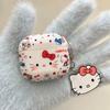 Cute Cartoon Doodle Bow KT Cat AirPods 4 Case Compatible with AirPod 3 Apple Pro Earphone Cover