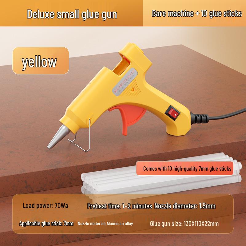 High Viscosity Hot Melt Glue Gun with 7-11mm Sticks for Kids' Crafts and Household Use
